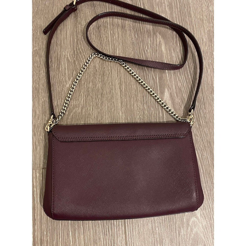 Kate Spade New York Mahogany Greer Laurel Way Leather Crossbody Bag - Picture 7 of 12